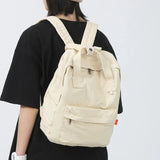 Canvas School Shoulder Bag for Student Large Capacity Backpack