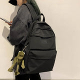 Nylon Waterproof Backpack for Teenage Girls Pocket Casual Backpacks