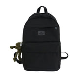 Nylon Waterproof Backpack for Teenage Girls Pocket Casual Backpacks