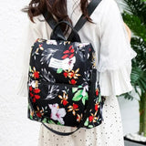 Women's Casual Nylon Daypack Water Resistant Laptop Backpack