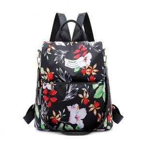 Women's Casual Nylon Daypack Water Resistant Laptop Backpack