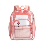 Clear Backpack Waterproof Double Zipper Transparent Mobile Phone Umbrella