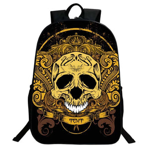 Skull Head School Bag Creative Student Backpack Middle School Elementary