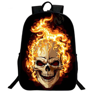 Skull Head School Bag Creative Student Backpack Middle School Elementary