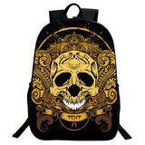 Skull Head School Bag Creative Student Backpack Middle School Elementary