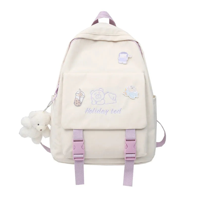 Waterproof Nylon Women Backpack for Girls Youth