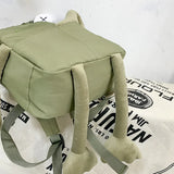 Ugly Frog Cartoon Backpack Student School Bag