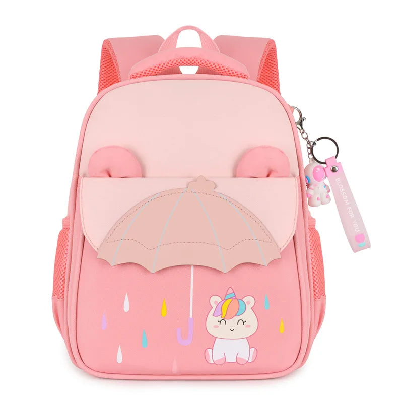 Primary School Children Backpack Cartoon Design Lightweight Bag