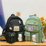Schoolbag Girl INS Edition College Wind High School Backpack