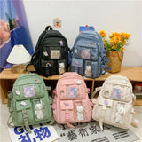 Schoolbag Girl INS Edition College Wind High School Backpack