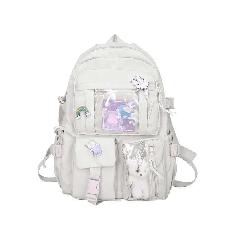 Schoolbag Girl INS Edition College Wind High School Backpack