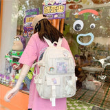 Schoolbag Girl INS Edition College Wind High School Backpack