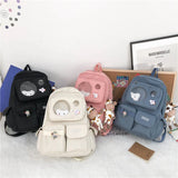 Itabag Backpack Clear Multifunctional High Capacity Schoolbag Girl Student