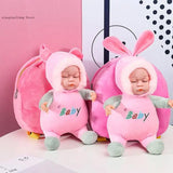 3D Baby Doll Plush Children Backpack Kindergarten