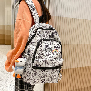 Schoolbag for Girls Middle School Students Small Fresh Backpack