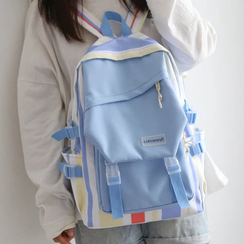 Junior College Student Backpack Light Campus College Bag Male Female