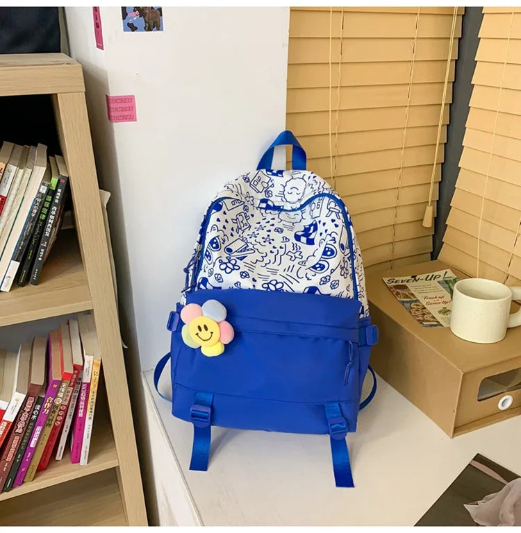Large Capacity Schoolbag Backpack for Students - Travel Backpack for Women Girls