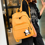 Teen Girls Waterproof Nylon Schoolbag Backpack