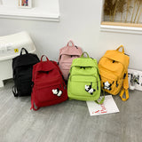 Teen Girls Waterproof Nylon Schoolbag Backpack