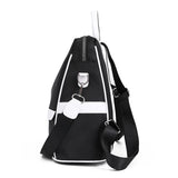 Teen Girls Solid Bookbag Waterproof Nylon Women Backpack