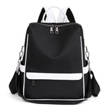 Teen Girls Solid Bookbag Waterproof Nylon Women Backpack