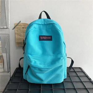 Unisex Student Backpack Harajuku School Large Capacity Solid Backpacks