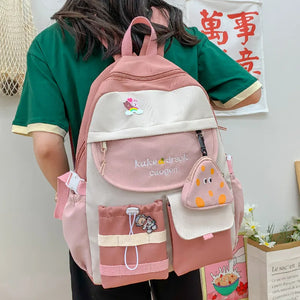 Girl Elementary School Backpack Large Capacity Japanese Style