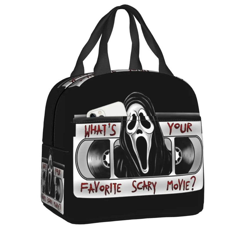 Scream Ghost Killer Insulated Lunch Bag - Scary Movie Halloween Thermal Cooler