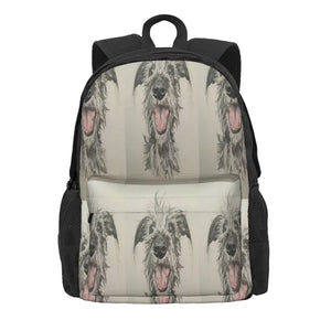 Scruffy Lurcher Backpacks for Men and Women