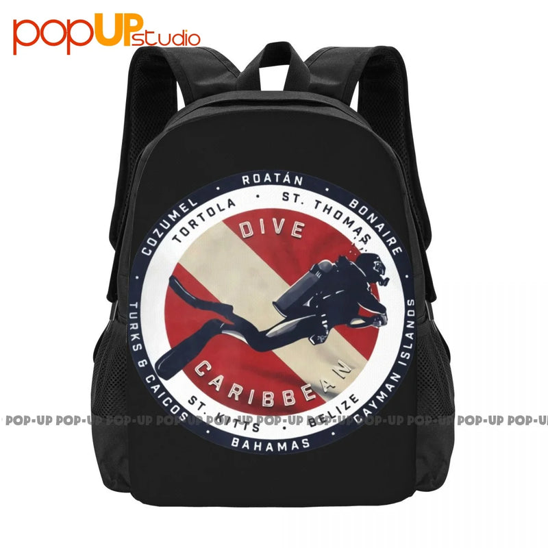 Caribbean Scuba Dive Backpack Gym Training Storage Bag