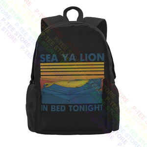 Sea Ya Lion In Bed Tonight Backpack