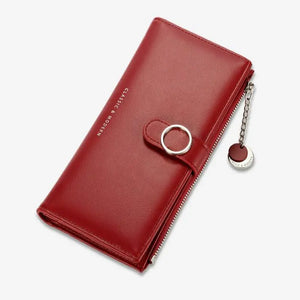 Seagloca High PU Leather Women Long Purse