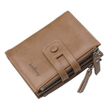 Seagloca Men Vertical Wallet Zipper Hasp Large-capacity Purse Male Wallets