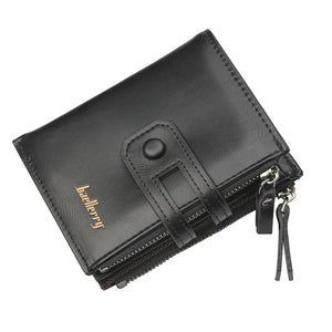 Seagloca Men Vertical Wallet Zipper Hasp Large-capacity Purse Male Wallets