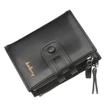 Seagloca Men Vertical Wallet Zipper Hasp Large-capacity Purse Male Wallets