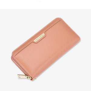 Seagloca Solid Stitching Women's Wallet Large Capacity Clutch