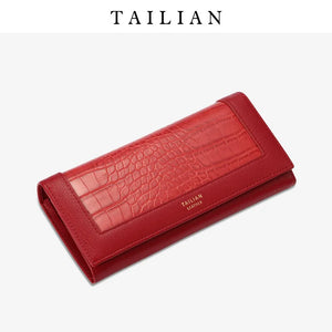 Seagloca Crocodile Pattern Clutch Wallet European American Style