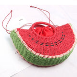 Seaside Vacation Beach Straw Watermelon Bag Female
