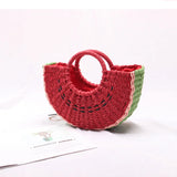 Seaside Vacation Beach Straw Watermelon Bag Female