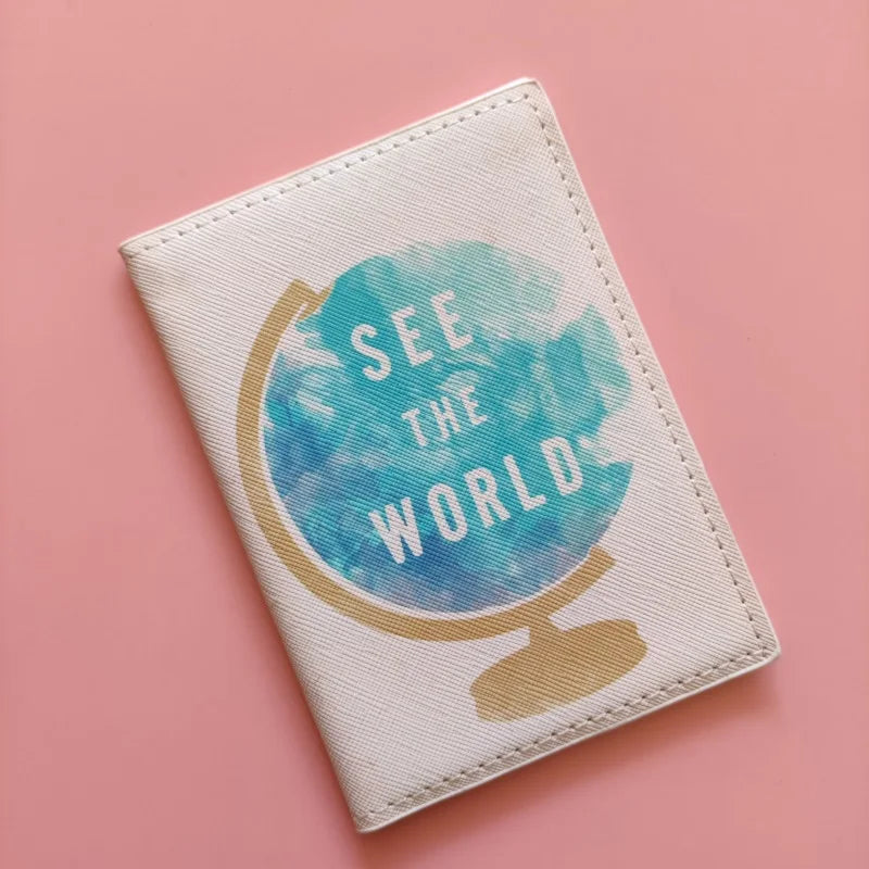 Women's Passport Cover Travel Ticket Holder Passport Case