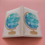 Women's Passport Cover Travel Ticket Holder Passport Case