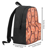 Orange Backpacks Men's Women's Print Bag For Men Women