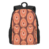 Orange Backpacks Men's Women's Print Bag For Men Women