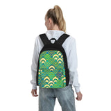 Seigaiha Abstract Backpacks Men's & Women's Zipper Bags
