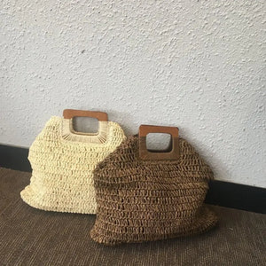 Knitted Weave Beach Bag Straw Weaving Bag