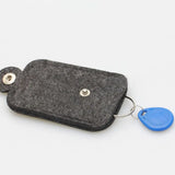 Key Wallet Purse Men Women Felt Keychain Holder Pocket Organizer