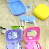 Mini Lens Case with Mirror Holder for Travel Accessories