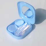 Mini Lens Case with Mirror Holder for Travel Accessories