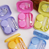 Mini Lens Case with Mirror Holder for Travel Accessories