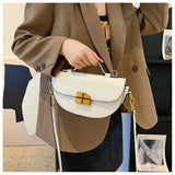 Semicircle High PU Leather Female Messenger Bag Small Shoulder Crossbody Bags